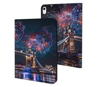 Fireworks over The Tower Bridge London Britain UK Case Compatible for ipad Air5/air4 (10.9in) /ipad Pro 2018(11in) Tablet Cases Stand Protective Cover with Sleep/Wake