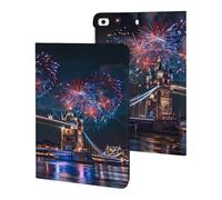Fireworks over The Tower Bridge London Britain UK Case Compatible for ipad Mini 1/2/3/4/5 (7.9in) Tablet Cases Stand Protective Cover with Sleep/Wake