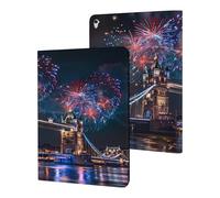Fireworks over The Tower Bridge London Britain UK Case Compatible for ipad Pro/2016 ipad Pro (9.7in) Tablet Cases Stand Protective Cover with Sleep/Wake