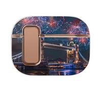 Fireworks over The Tower Bridge London Britain UK Headphone Case Compatible with Airpod Pro 2 Protective Cover Cute Hard Case