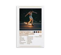 Fireworks & Rollerblades by Benson Boone Anti Splash Art Posters Living Room And Bedroom Hanging Paintings Suitable for Multiple Scenarios No Need for Punching Easy to Install Suitable for Gifts And P