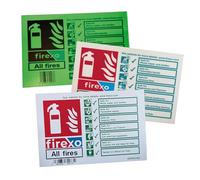 Firexo Fire Extinguisher Sign - Brushed Steel Fire Point Safety Signage