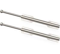 FIRJOY 12" Valet Rod for Closet Pull Out (2 Pack, Brushed Nickel)