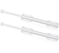 FIRJOY 12" Valet Rod for Closet Pull Out (2 Pack, White)
