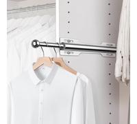 FIRJOY Valet Rod for Closet Pull Out (Silver)