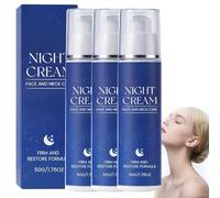 Firm and Restore Formula Night Cream, Anti-Ageing Anti-Wrinkle Overnight Moisturizer, Hydrating Firming Cream for Face & Neck, Suitable for Mature Skin Women (3 pcs)