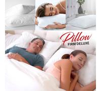 (Firm Deluxe Pillows Pair) Quilted Stripe Firm Bounced Pillows Stripe Pillow Pair Memory Foam Pillow & Pillowcases