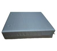 Firm Pressure Relief Memory Foam Seat Pad & Wheelchair Cushion with Waterproof Cover - Comfortable, Supportive, and Durable - Ideal for Pain Relief and Comfort (Grey, 14" x 14" x 2")