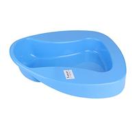 Firm Thick Bedpan,Plastic Bed Pan Heavy Duty Smooth Home Bedpan Easy to Wash Bedpans for Patient Elderly (Blue)