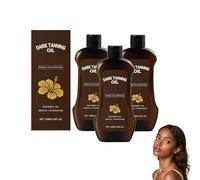 Firming + Bronze Gradual Tan Body Lotion, Fast Tanning Body Butter, Body Tanning Moisturising Oil, Supports a Gradual Tan, Tanning Moisturiser for a Sun-Kissed Radiant Glow (3Pc)