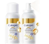 Firming Collagen Spray for Face and Body, c-Wrinkle and Anti-Ageing Toners, Plumping and Firming Care Fast-Absorbing, Instantly Hydrating, 100ml (2PCS)