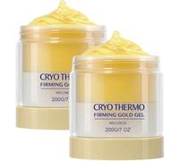 Firming Gold Gel - Advanced Skin Tightening & Cellulite Treatment for Body, Targets Belly, Thighs, Butt & Arms, Moisturizing & Smoothing Formula with Collagen & Caffeine, 200g (2pcs)