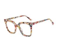 Firmoo Blue Light Blocking Glasses for Women/Men, Square Acetate Frame Computer Gaming Glasses for Screens, Grace001