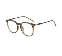 Firmoo Blue Light Blocking Reading Glasses for Women Men, Square Computer Reader Eyeglasses, Brown +1.00