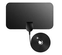TV Aerial Newest,Freeview Indoor,50 Miles Digital TV Aerial 0.5mm Ultra Thin HDTV DVB-T2 Aerial with 12 FT Long Cable