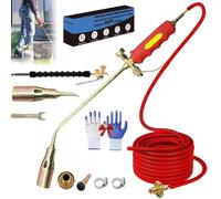 Firmsteady New Propane Torch Weed Burner Kit, Frontaley Firmsteady High Output 1,900,000 Btu Weed Torch, Adjustable Heavy Duty Flame Thrower Garden, Outdoor Flamethrower Burner with Turbo Trigger(Nozz