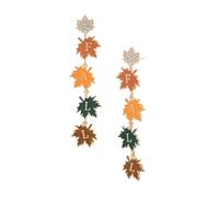 Firopia Fun Fall Earrings for Women|Pumpkin Maple Leaves Boots Squirrel Football Cake Coffee Cup Butterfly Rabbit Mushroom Bird Scarecrow Dangle Earrings |Thanksgiving Harvest Autumn Jewelry Gifts