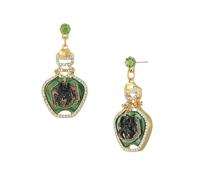 Firopia Halloween Dangle Earrings for Women | Funny Ghost Skull Pumpkin Witch Skeleton Poison Earrings for Women | Costume Party Earrings Holiday Festive Jewelry Gifts, Metal, Cubic Zirconia