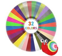 FIROS 3D Pen PLA Filament Refills Pack, 32 Colors, 1.75mm, 16.4ft Each, Compatible with MYNT3D/SCRIB3D, Not for 3Doodler