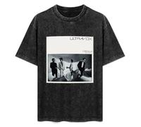 FIRS Fashionable Men's Retro T-Shirt Ultravox Vienna Album 80s Cotton T-Shirt Black 3XL