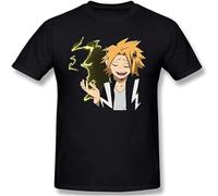 FIRS Kaminari Denki Mens Crewneck T-Shirt Short Sleeve Tee Unisex Black S