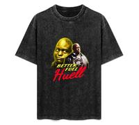 FIRS Unisex T-Shirt Vintage Better Fuel Huell Babineaux 100% Cotton Round Neck Black S