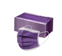 FIRSS 50 Pieces Mouth and Nose Protection, Disposable Mouth Guard, Soft 3-Layer Protection, Breathable Face Mouth Cover, Colourful Mouth Cloth, Face Bandana with Earband, Half Scarves - Beige - 10