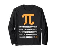 First 100 Digits of Pi 67 Nerds Geeks Math Teacher Funny Long Sleeve T-Shirt