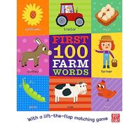 First 100 Farm Words: A board book with a lift-the-flap matching game (First 100)