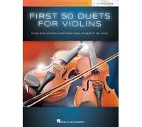 First 50 Duets for Two Violins Violin Duet Book Hal Leonard