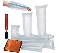 First Aid Air Splint Kits, 6PCS Portable PVC Inflatable Plastic Splint with Hand Pump and Bag, Bone Fracture Immobilization for Hand Wrist Arm Leg Ankle, for Home Outdoor Emergency Use