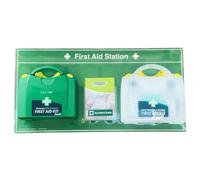 First Aid and Eyewash Station, with Accident Book Holder, HSE Compliant (1 to 20 People)
