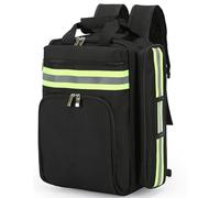 First Aid Backpack Bag, Emergency Medical Backpack Empty with Reflective, Professional Empty First Responder Bag for Trauma Medical Backpack Travel Paramedic Bag D