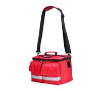 First Aid Bag, Emergency Bag, Shoulder Bag, Storage Bag, Portable Handbag with Water-Resistant Nylon And Oxford for Family Travel, red