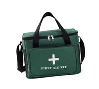 First Aid Bag Empty Emergency Bag Storage Bag Shoulder Bag with Oxford Material for Outdoor Activities Household, Green
