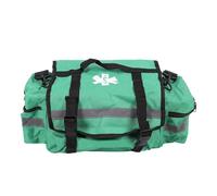 First Aid Bag Empty, Large Capacity First Aid Responder Ems Emergency Medical Trauma Bag with Adjustable Shoulder Strap Reflective Strip 600D PU Oxford Cloth Green