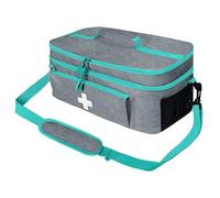 First Aid Bag Empty, Medical Bag, Waterproof Medical Organiser (Grey)