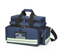 First Aid Bag Empty, Medication First Aid Organizer,First Responder Bag for Trauma, Professional Multiple Compartment Emergency Bag,for Nursing Student,Therapist,Doctors(Yellow)