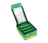 Ｚｉａｌｏｆｉ First Aid Bag First Aid Pouch, Empty Smooth Zipper Carrying Case Organizer Storage for Camping Trauma Gym Office Travel, Green