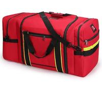 First Aid Bag, Large Medical Emergency Bag with Reflective Strips for Paramedics, Firefighters, EMTs, and Emergency Response Teams