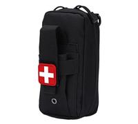 First Aid Bag Nylon Molle Pouches with Multiple Pockets Emergency Empty First Aid Bag with Snap Straps for Outdoor Hiking Camping Climbing