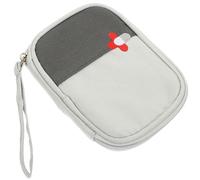 First Aid Bags Sundries Pouch for Travel Medicine and Nursing Use | Oxford Cloth, Zipper Closure, Fully Openable Design, Quick Access, Portable, Includes Scissors and Strips