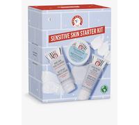 First Aid Beauty Sensitive Skin Starter Set - 3 Safe Products: Facial Radiance Exfoliating Pads, Pure Skin Face Cleanser & Ultra Repair Cream Moisturiser