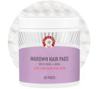 First Aid Beauty Ingrown Hair Pads with BHA & AHA - Daily Treatment Relieves Razor Burn, Prevents Ingrown Hairs and Soothes Irritation - 60 Pads