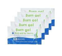 First Aid Burn Gel Blots Sachets 3.5g - Soothes & Cools Burns/Scalds (Pack of 5)
