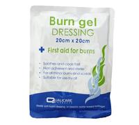 First Aid Burn Gel Dressing 20cm x 20cm Large Size - Emergency Burncare for Scolds & Burns