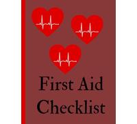 First Aid Checklist Restock Book: Medical Assistance Bag Refill Sheets