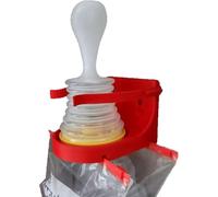 First Aid Equipment Wall Mount Compatible with LifeVac with 2 Mask Storage Slots, Keeps Anti-Choking First Aid Device and Masks Organized and Ready, No Equipment Included, Holder Only (Red)