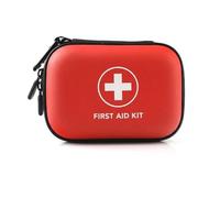 First Aid Kit- 110-Piece General Compact Supplies with Foil Blanket Scissors, Portable First Aid Box Red, Versatile Travel First Aid Kit for Home Office Vehicle Camping