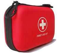 First Aid Kit 196 Piece Waterproof Hard Shell Portable Survival Kit for Home, Camping, Cars, Hiking, Travel, Outdoor, Adventure Emergency Medical Kits (Vermilion)